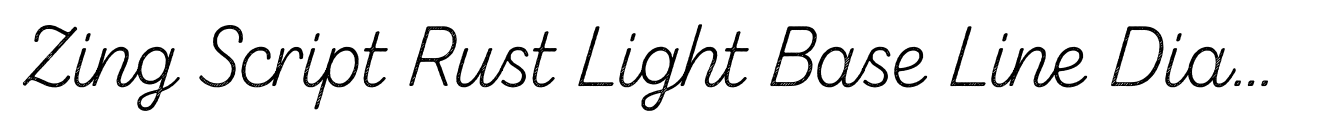Zing Script Rust Light Base Line Diagonals